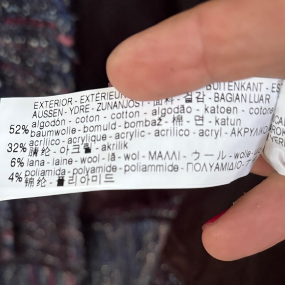 Zara Tweed Fringe Hem Blazer - Picture 17 of 17